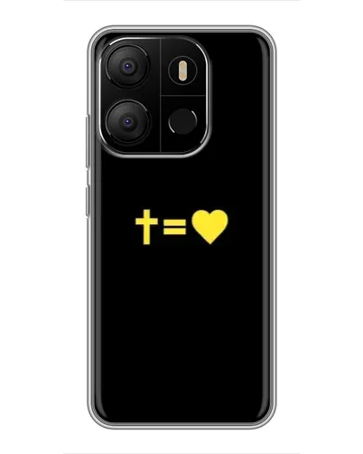 Чохол для TECNO Pop 7 з картинкою «Серце та Хрест» Чохол для TECNO Pop 7 з картинкою «Серце та Хрест»