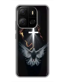 Чохол для TECNO Pop 7 з картинкою «Голуб та Світло»