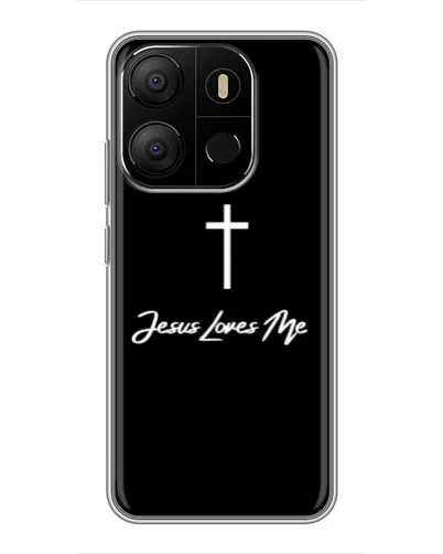 Чохол для TECNO Pop 7 з картинкою «Ісус любить тебе» Чохол для TECNO Pop 7 з картинкою «Ісус любить тебе»