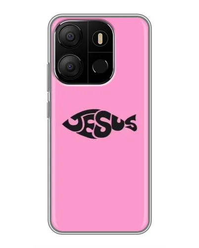 Чохол для TECNO Pop 7 з картинкою «Рожевий символ Jesus» Чохол для TECNO Pop 7 з картинкою «Рожевий символ Jesus»
