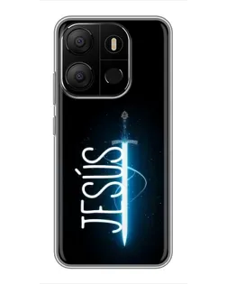 Чохол для TECNO Pop 7 з картинкою «Меч Духа Jesus»