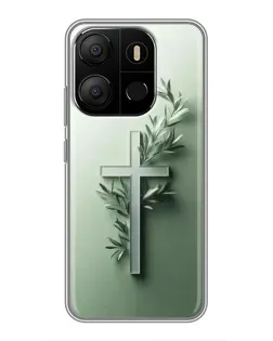 Чехол для TECNO Pop 7 с картинкой «Оливковая ветвь»