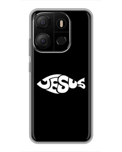 Чехол для TECNO Pop 7 с картинкой «Рыба Jesus» Чехол для TECNO Pop 7 с картинкой «Рыба Jesus»