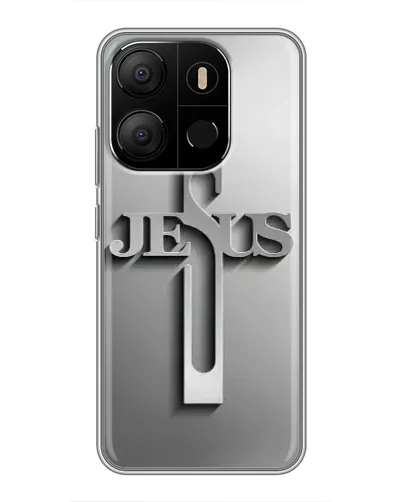 Чехол для TECNO Pop 7 с картинкой «Металлический крест Jesus» Чехол для TECNO Pop 7 с картинкой «Металлический крест Jesus»