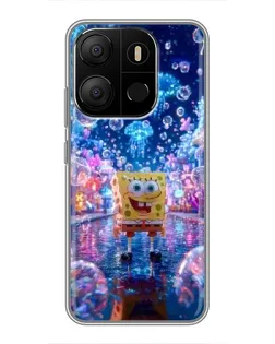 Чехол для TECNO Pop 7 с картинкой «Неоновый океан» Чехол для TECNO Pop 7 с картинкой «Неоновый океан»