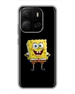 Чехол для TECNO Pop 7 с картинкой «Классический Губка Боб» Чехол для TECNO Pop 7 с картинкой «Классический Губка Боб»