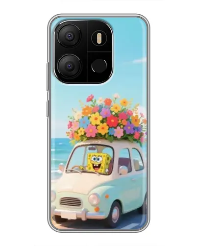 Чехол для TECNO Pop 7 с картинкой «Автомобильное путешествие»