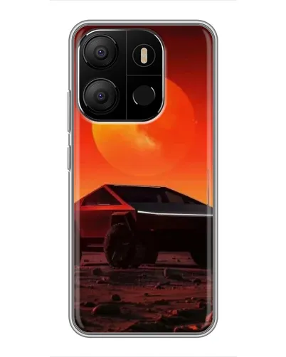 Чохол для TECNO Pop 7 з картинкою «Cybertruck на Марсі»
