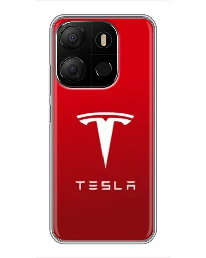 Чохол для TECNO Pop 7 з картинкою «Tesla Red Classic»