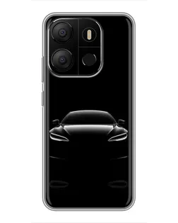 Чохол для TECNO Pop 7 з картинкою «Силует Tesla Night»