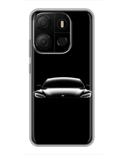 Чохол для TECNO Pop 7 з картинкою «Фари Tesla Night»