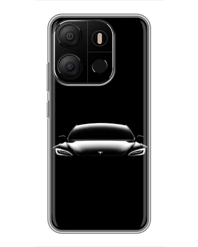 Чохол для TECNO Pop 7 з картинкою «Фари Tesla Night»