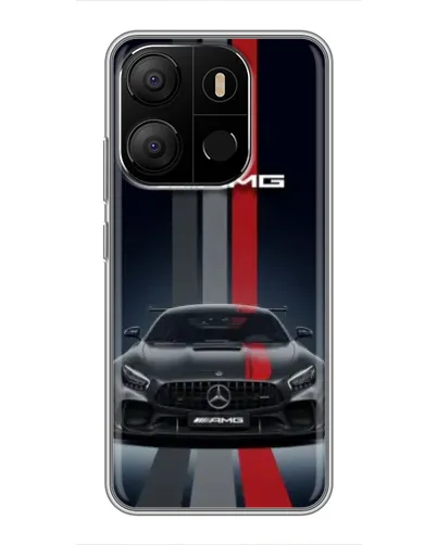 Чохол для TECNO Pop 7 з картинкою «Mercedes — білий карбон» Чохол для TECNO Pop 7 з картинкою «Mercedes — білий карбон»