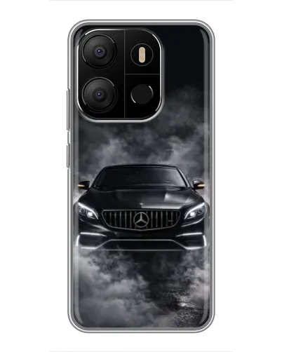 Чохол для TECNO Pop 7 з картинкою «Mercedes у диму» Чохол для TECNO Pop 7 з картинкою «Mercedes у диму»