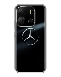 Чохол для TECNO Pop 7 з картинкою «Mercedes на металі» Чохол для TECNO Pop 7 з картинкою «Mercedes на металі»
