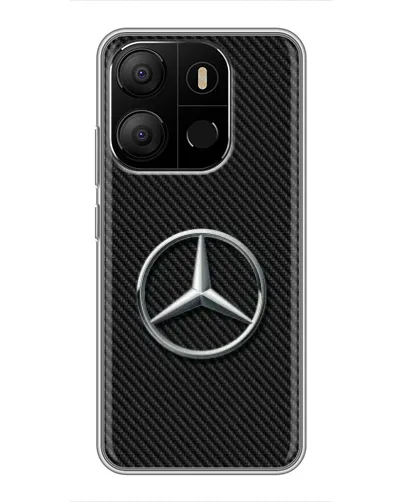 Чохол для TECNO Pop 7 з картинкою «Карбоновий Mercedes стиль» Чохол для TECNO Pop 7 з картинкою «Карбоновий Mercedes стиль»