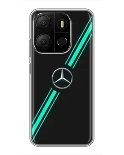 Чохол для TECNO Pop 7 з картинкою «Спортивні лінії Mercedes» Чохол для TECNO Pop 7 з картинкою «Спортивні лінії Mercedes»