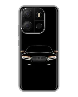 Чохол для TECNO Pop 7 з картинкою «Audi — нічний контур»