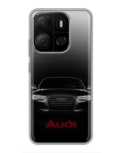 Чохол для TECNO Pop 7 з картинкою «Audi — градієнтний контур»