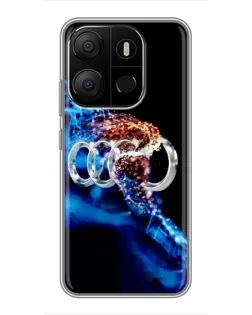 Чохол для TECNO Pop 7 з картинкою «Енергія лого Audi»