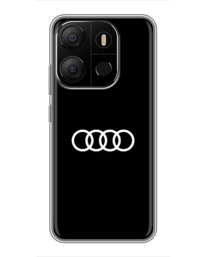 Чохол для TECNO Pop 7 з картинкою «Audi White Logo» Чохол для TECNO Pop 7 з картинкою «Audi White Logo»