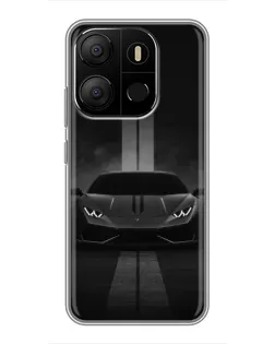 Чехол для TECNO Pop 7 с картинкой «Lamborghini симметрия дорог» Чехол для TECNO Pop 7 с картинкой «Lamborghini симметрия дорог»
