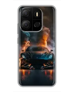 Чехол для TECNO Pop 7 с картинкой «Lamborghini дымная эстетика» Чехол для TECNO Pop 7 с картинкой «Lamborghini дымная эстетика»