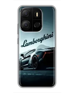 Чехол для TECNO Pop 7 с картинкой «Классическая надпись Lamborghini» Чехол для TECNO Pop 7 с картинкой «Классическая надпись Lamborghini»