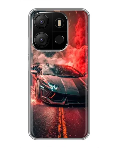 Чехол для TECNO Pop 7 с картинкой «Lamborghini красный дым» Чехол для TECNO Pop 7 с картинкой «Lamborghini красный дым»