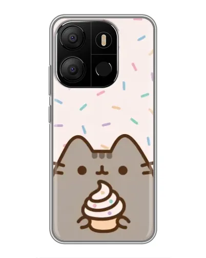 Чохол для TECNO Pop 7 з картинкою «Пушин з кексом» Чохол для TECNO Pop 7 з картинкою «Пушин з кексом»