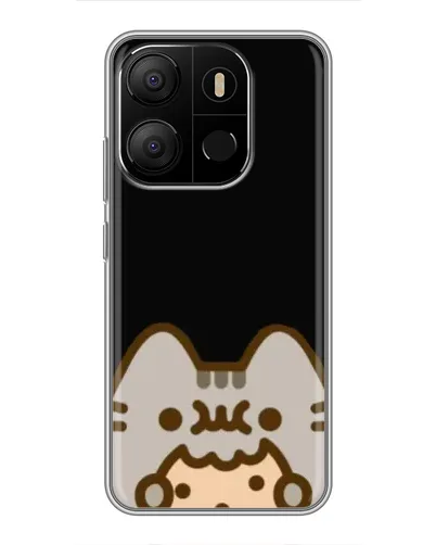 Чохол для TECNO Pop 7 з картинкою «Пушин на чорному» Чохол для TECNO Pop 7 з картинкою «Пушин на чорному»