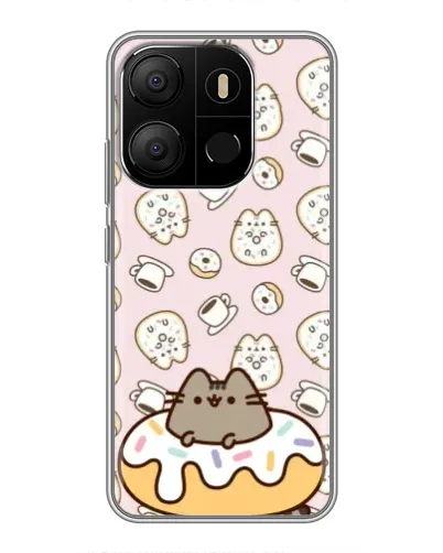 Чохол для TECNO Pop 7 з картинкою «Пушин на пончику» Чохол для TECNO Pop 7 з картинкою «Пушин на пончику»