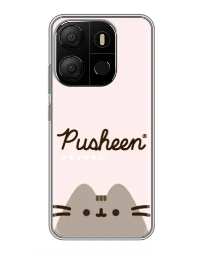 Чохол для TECNO Pop 7 з картинкою «Pusheen логотип» Чохол для TECNO Pop 7 з картинкою «Pusheen логотип»