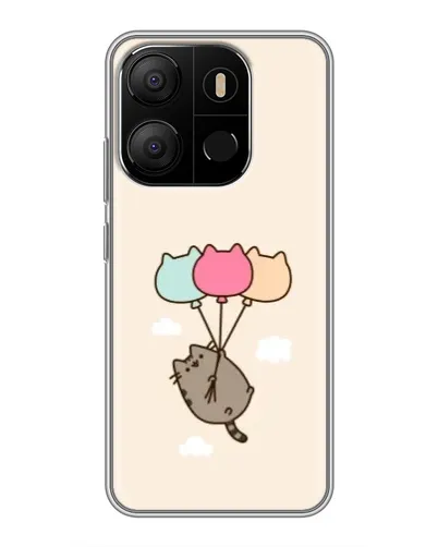 Чохол для TECNO Pop 7 з картинкою «Пушин на кульках» Чохол для TECNO Pop 7 з картинкою «Пушин на кульках»