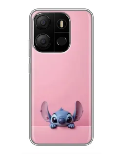 Чохол для TECNO Pop 7 з картинкою «Stitch визирає»