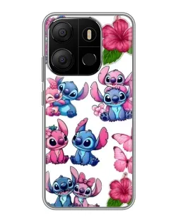 Чохол для TECNO Pop 7 з картинкою «Стікери Stitch та Angel»