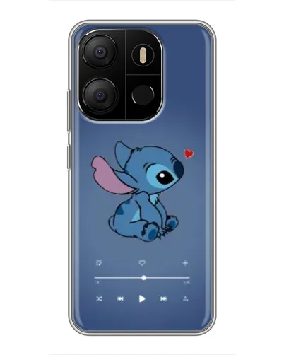 Чохол для TECNO Pop 7 з картинкою «Музичний Stitch»