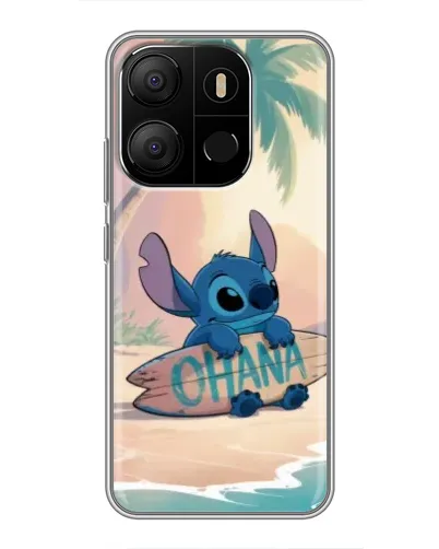 Чохол для TECNO Pop 7 з картинкою «Стіч на серфі»