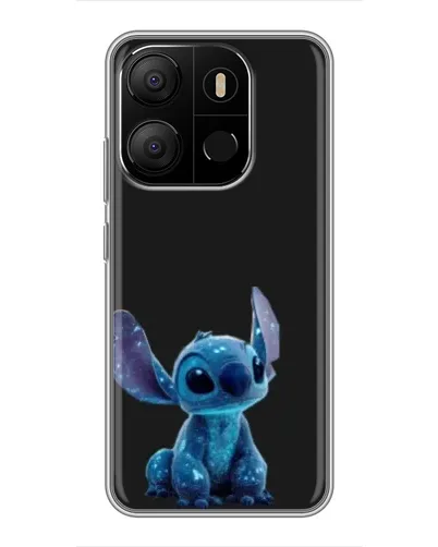 Чохол для TECNO Pop 7 з картинкою «Стіч на чорному»