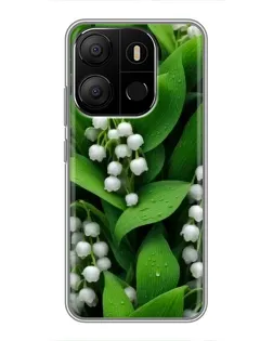 Чехол для TECNO Pop 7 с картинкой «Ландыши в зелени» Чехол для TECNO Pop 7 с картинкой «Ландыши в зелени»
