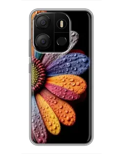 Чехол для TECNO Pop 7 с картинкой «Радужный цветок» Чехол для TECNO Pop 7 с картинкой «Радужный цветок»