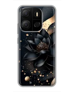 Чехол для TECNO Pop 7 с картинкой «Черный лотос» Чехол для TECNO Pop 7 с картинкой «Черный лотос»