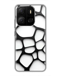 Чохол для TECNO Pop 7 з картинкою «Біла об'ємна сітка» Чохол для TECNO Pop 7 з картинкою «Біла об'ємна сітка»
