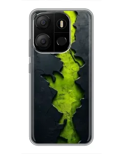 Чохол для TECNO Pop 7 з картинкою «Салатовий розлом скелі» Чохол для TECNO Pop 7 з картинкою «Салатовий розлом скелі»