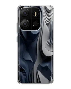 Чохол для TECNO Pop 7 з картинкою «Об'ємні сині складки» Чохол для TECNO Pop 7 з картинкою «Об'ємні сині складки»