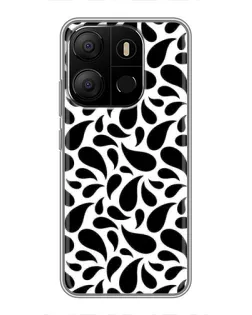 Чохол для TECNO Pop 7 з картинкою «Контрастні чорні краплі» Чохол для TECNO Pop 7 з картинкою «Контрастні чорні краплі»