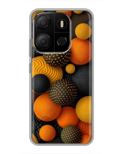 Чохол для TECNO Pop 7 з картинкою «Об'ємні помаранчеві сфери» Чохол для TECNO Pop 7 з картинкою «Об'ємні помаранчеві сфери»