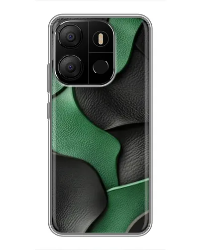 Чохол для TECNO Pop 7 з картинкою «Зелені шкіряні хвилі» Чохол для TECNO Pop 7 з картинкою «Зелені шкіряні хвилі»