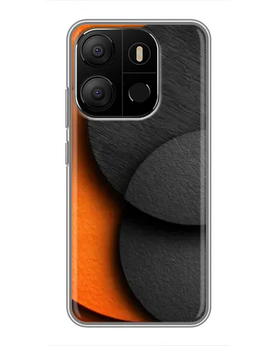 Чохол для TECNO Pop 7 з картинкою «Геометрія помаранчевих кіл» Чохол для TECNO Pop 7 з картинкою «Геометрія помаранчевих кіл»