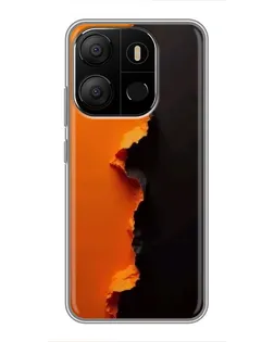 Чохол для TECNO Pop 7 з картинкою «Помаранчевий розлом» Чохол для TECNO Pop 7 з картинкою «Помаранчевий розлом»